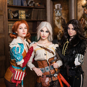 Ciri, Triss and Yennefer play Gwint The Witcher 3