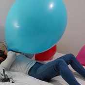 Blowing up balloons by Ary!!