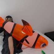 Inflable nemo and croco mouth blow by Gin!!!