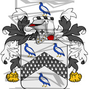 Quayle Coat of Arms with Crest.