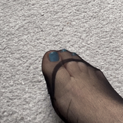 Nylons in Nahaufnahme