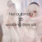 Nier automata 2B wedding dress set