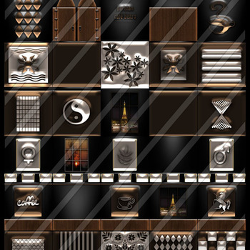 silver highlights 30 textures  for imvu rooms