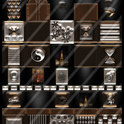 silver highlights 30 textures  for imvu rooms