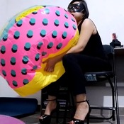 Beachball mouth blow by Alice