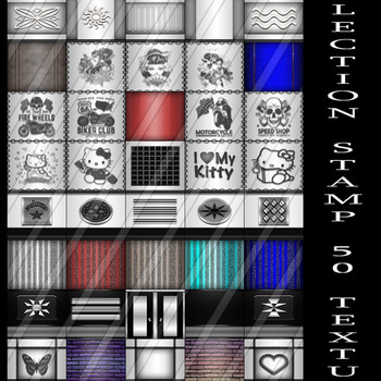 COLLECTION STAMP 50 TEXTURES FOR IMVU