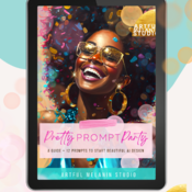 Pretty Prompt Party | AI Prompt E-Book | Printable E-Book