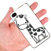 free shipping flower soft phone case---giraffe