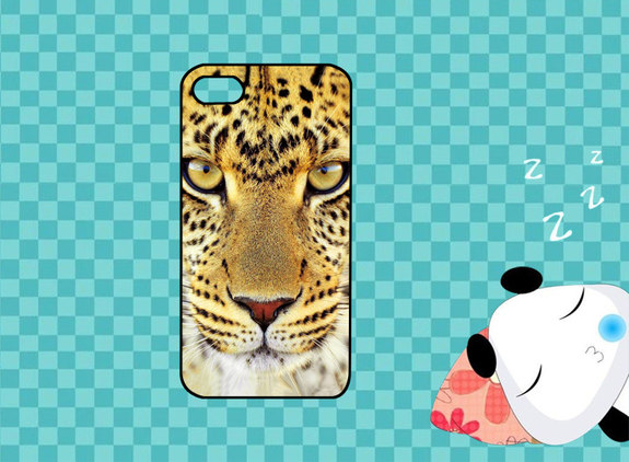free shipping custom clear rubber case---tiger face