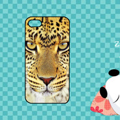free shipping custom clear rubber case---tiger face