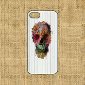 free shipping custom clear rubber case--skull