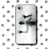 free shipping  custom clear rubber case---human behind glass