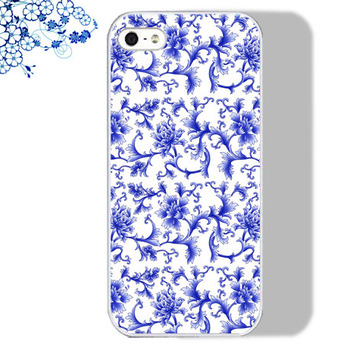 free shipping worldwide custom soft phone case--chinese blue flower porcelain series 3