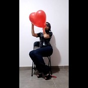 Heart balloons by Alice!!  (mouth blow, b2p, heel pop)