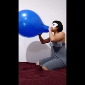 Blow to pop balloons by Alice!!