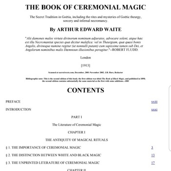 The book of ceremonal Magic