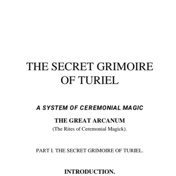 The secret grimoire of Turiel