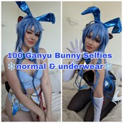 Over 100 Ganyu Bunny Selfie Set ❄️normal & underwear❄️