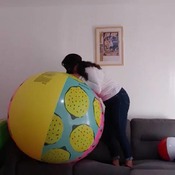 Blow to pop beachball by Ary