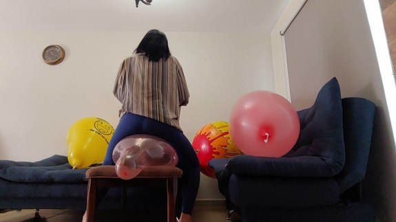 Cherry balloons blow and pop!! - julielooner. In this sexy video of