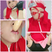 Sakura Haruno - Self BDSM, chastity and toy play