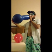 Balloons blow by mouth!!