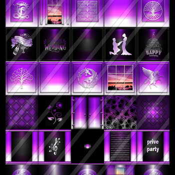 Bright purple collection 30 textures for imvu rooms and clubs