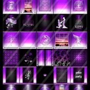 Bright purple collection 30 textures for imvu rooms and clubs
