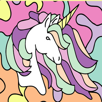 Coloring Book of Cute Unicorns