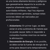 Entrevista a IA acerca de las armas autónomas.