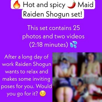 Hot and spicy Maid Raiden Shogun set