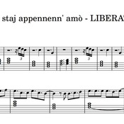 Spartito di "Me staje appennenn' amò - LIBERATO" per pianoforte