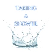 Taking a shower