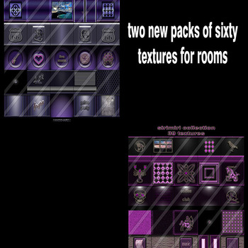 Two new packs of sixty textures for imvu rooms  Azure + sirimiri 