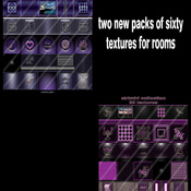 Two new packs of sixty textures for imvu rooms  Azure + sirimiri 