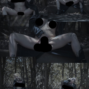 Adhara bruja en el bosque