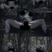 Adhara bruja en el bosque