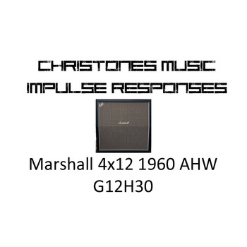Marshall 1960 4x12 AHW with G12H30 for Two Notes Gear (tur and wave files)