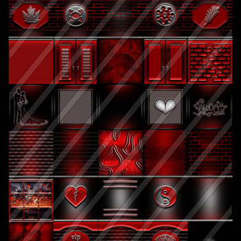 Red dragon collection 30 textures for imvu rooms