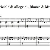 Spartito di "Briciolo di allegria - Blanco & Mina" per pianoforte