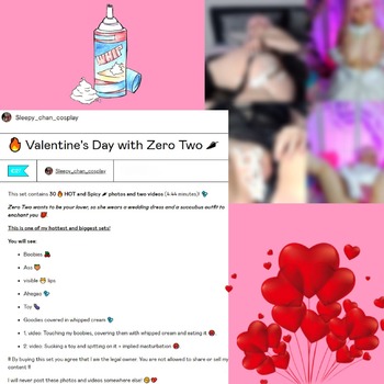 Valentine's Day with Zero Two set