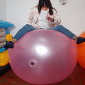 Big pink shosu beachball ride by Ary!!