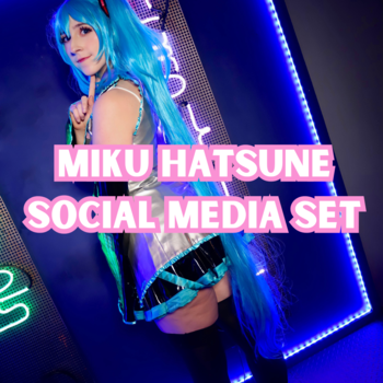 Miku Hatsune (Vocaloid) Social Media Set