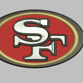 49ers Embroidery Design 5 Sizes 9 Formats