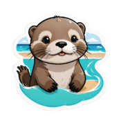 80 otter stickers