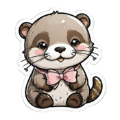 80 otter stickers