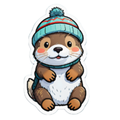 80 otter stickers