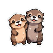 80 otter stickers