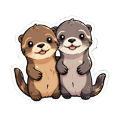 80 otter stickers