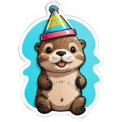 80 otter stickers